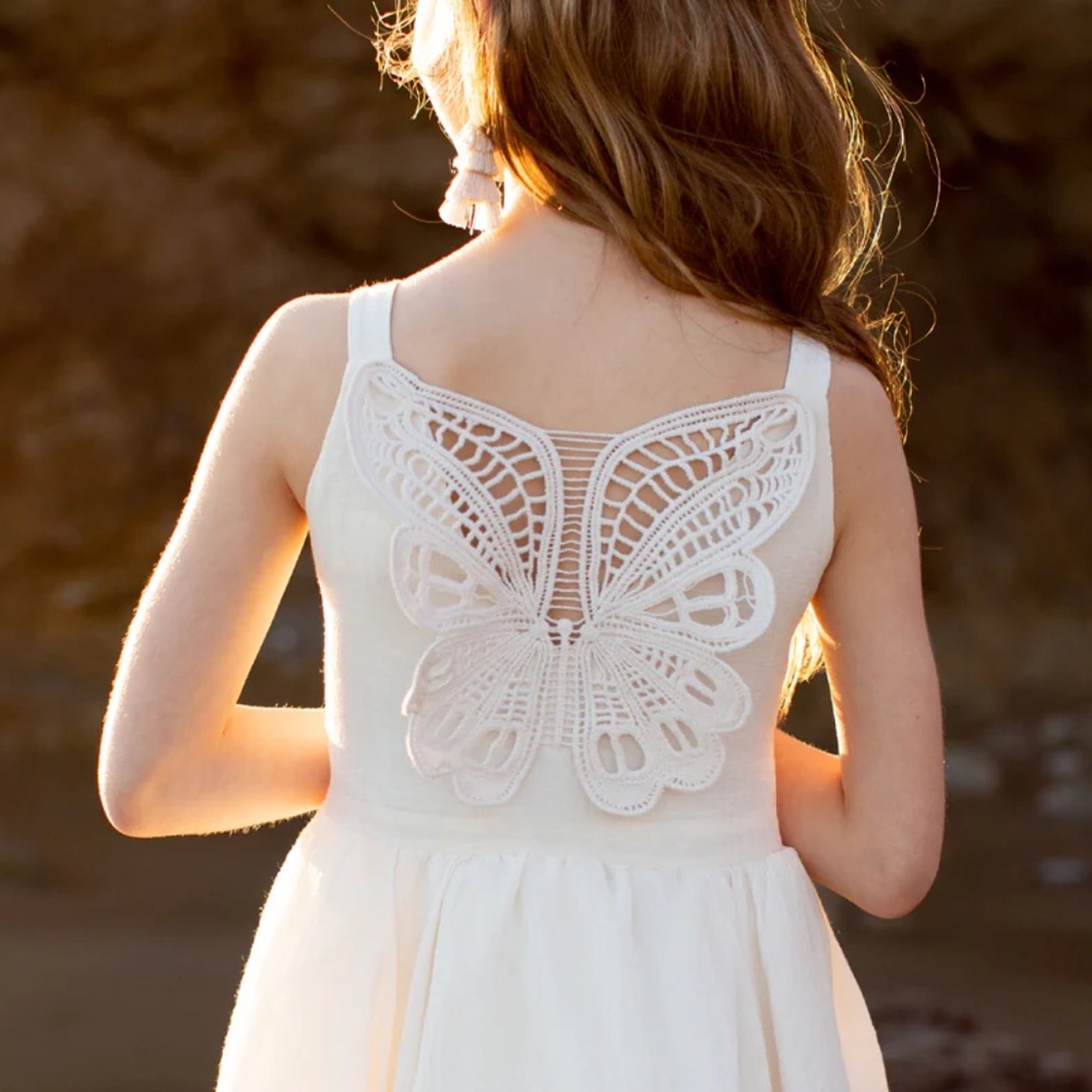 NWT Joyfolie Effie Dress Sz 7 with Butterfly Back - Picture 4 of 13